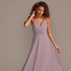 David's Bridal Lavender Haze Bridesmaids Dress